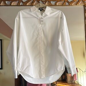 Express white shirt nwt, oversized